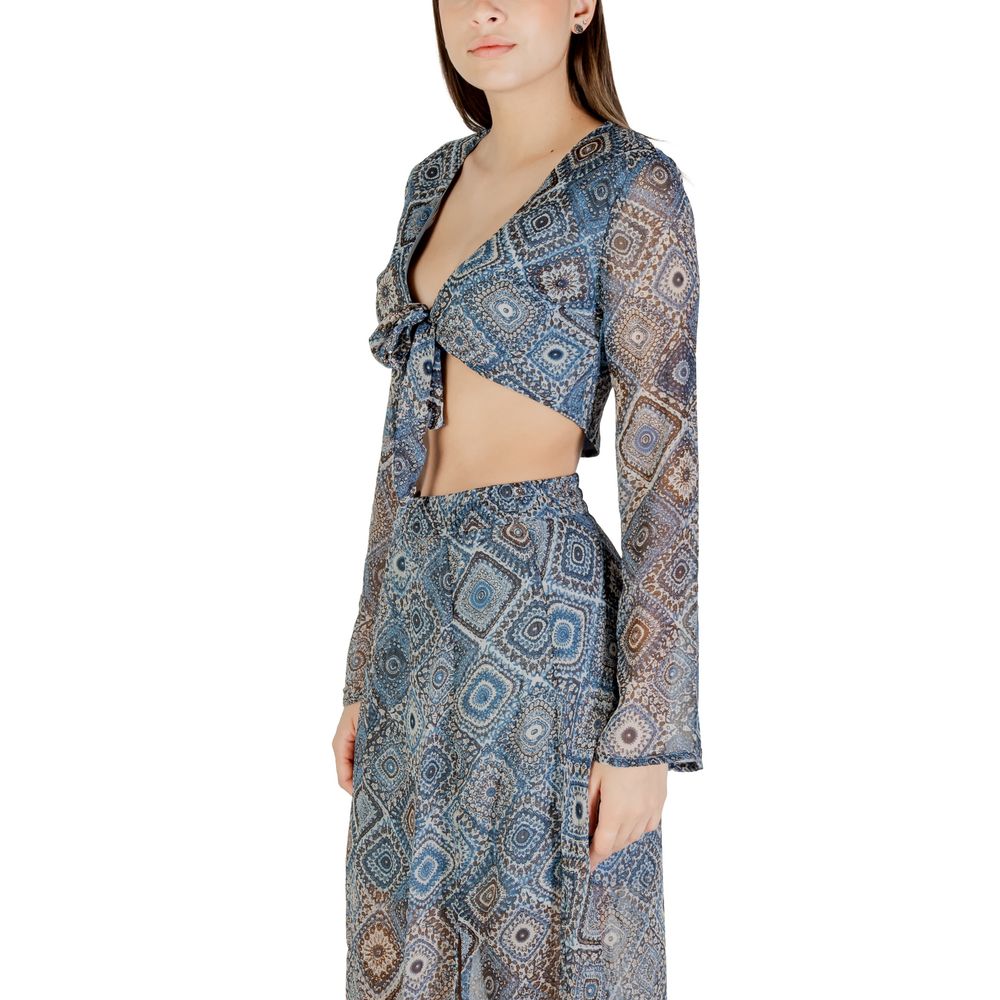 Kun blå top af genbrugspolyester