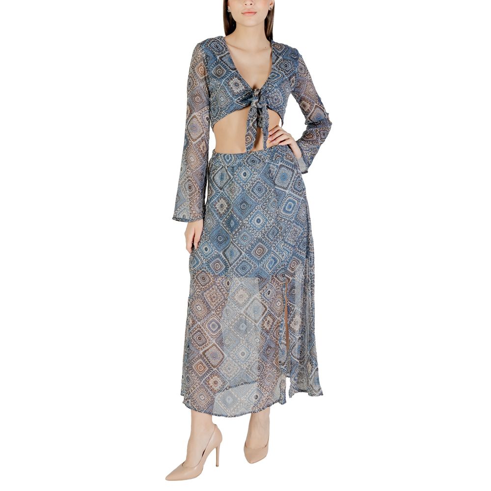 Kun blå top af genbrugspolyester