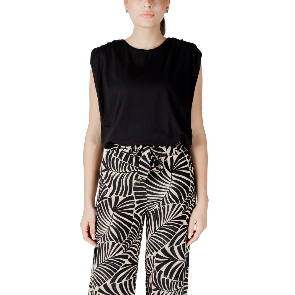 Jacqueline De Yong Sort bomuldstop