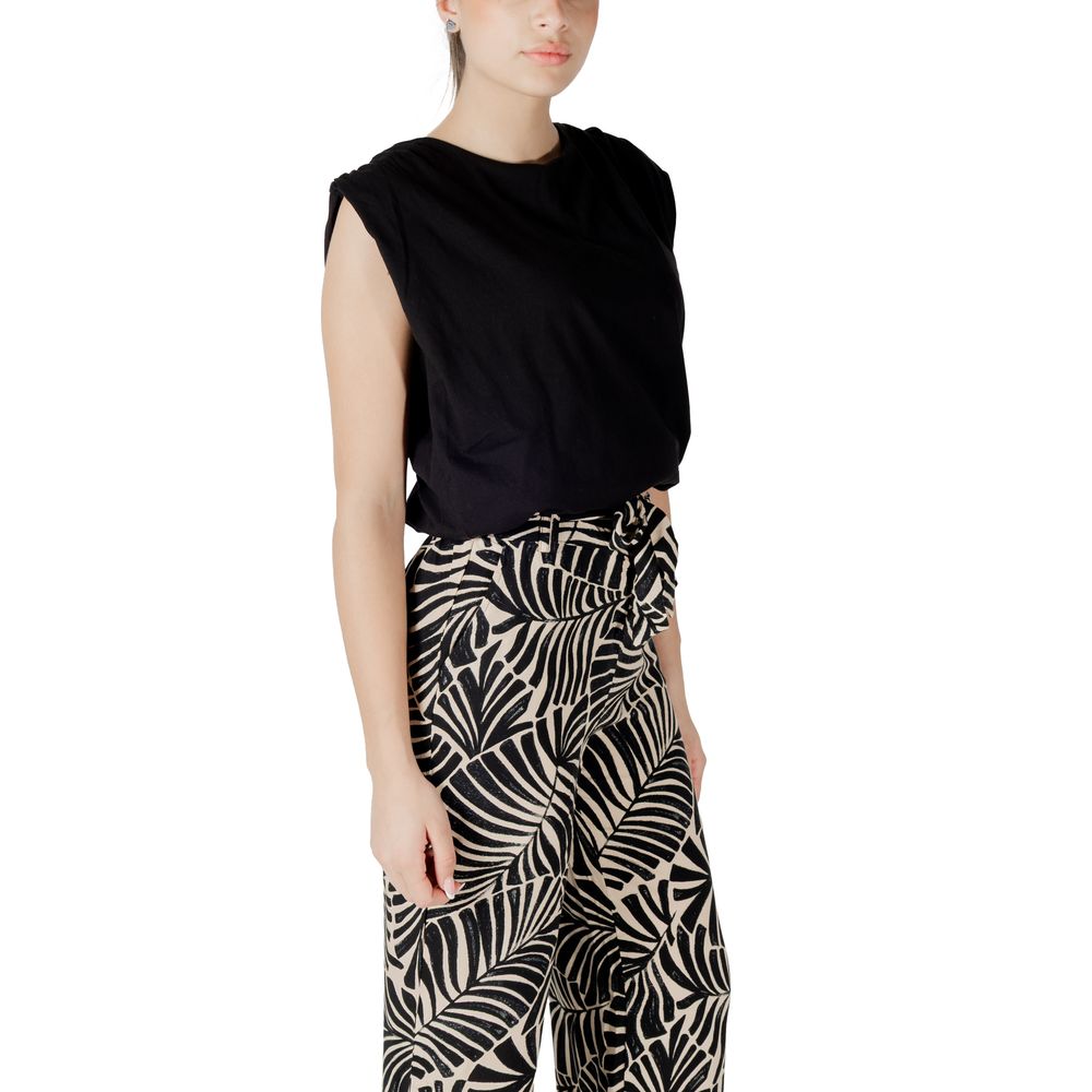 Jacqueline De Yong Sort bomuldstop