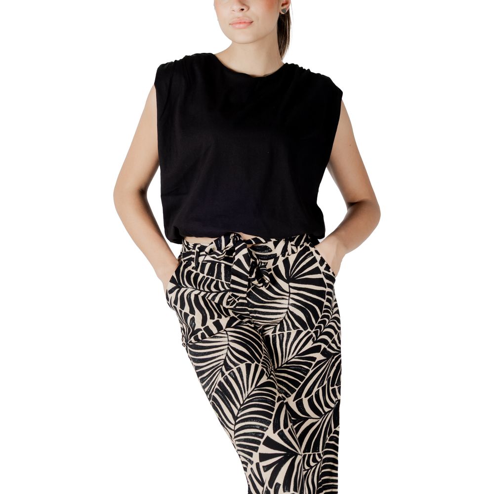 Jacqueline De Yong Sort bomuldstop