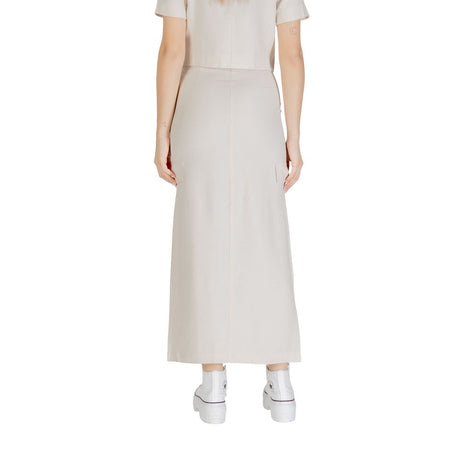 Jacqueline De Yong Lang Nederdel i Tofarvet Viskose