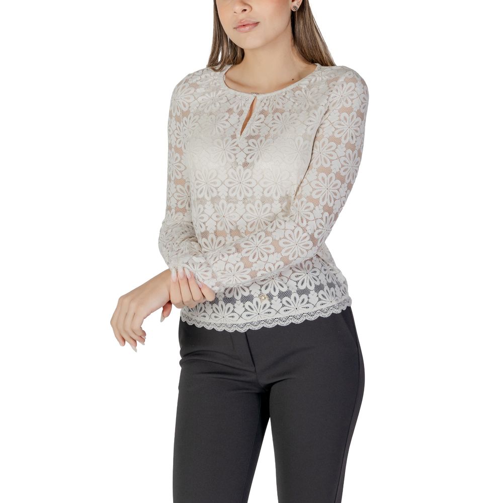Morgan De Toi Cream Polyamide Long Sleeve