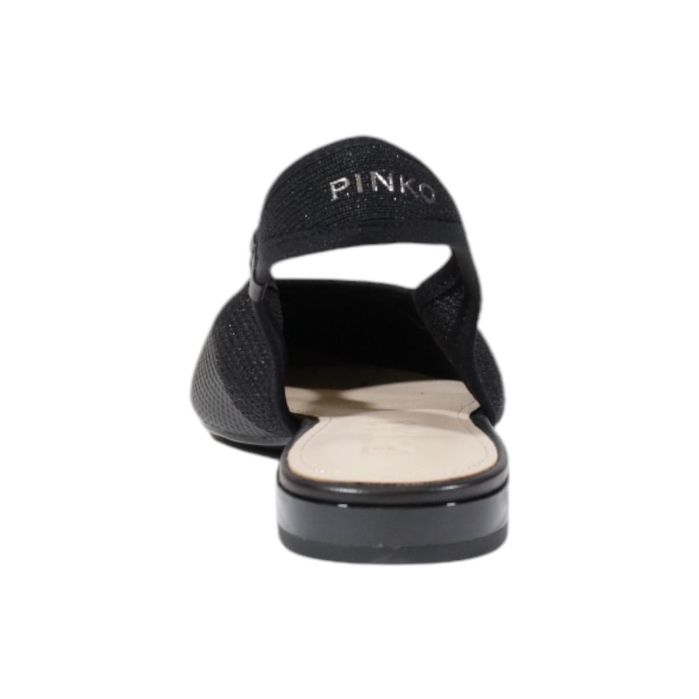PINKO Sort Lædersandal