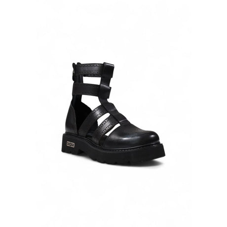 Cult sort læder sandal