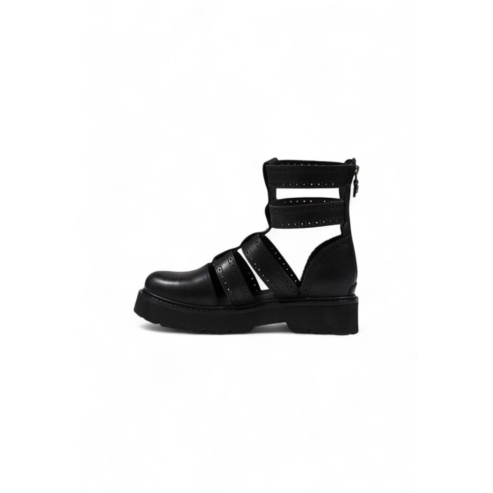 Cult sort læder sandal