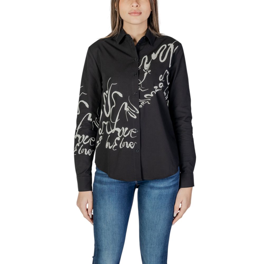 Desigual Black Cotton Blouse