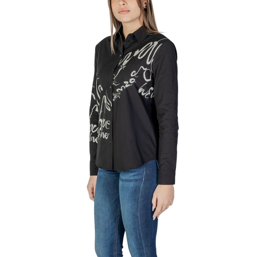 Desigual Black Cotton Blouse