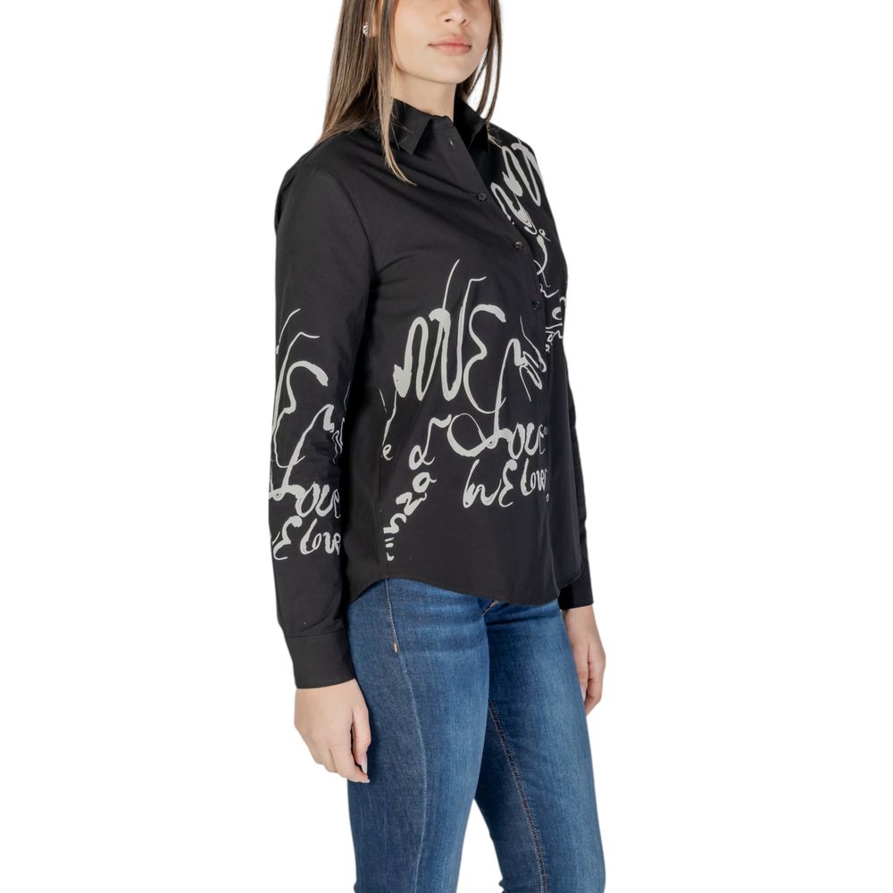 Desigual Black Cotton Blouse