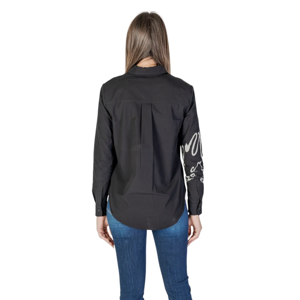 Desigual Black Cotton Blouse
