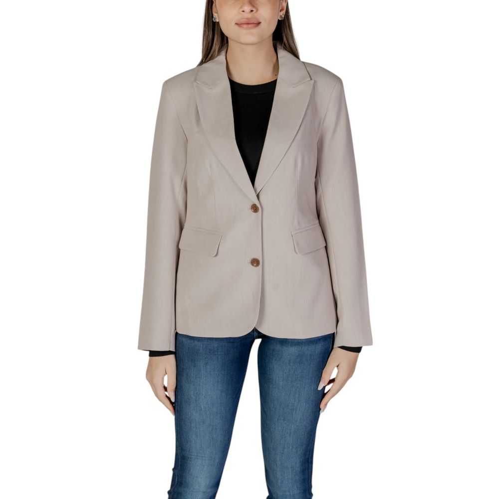 Only Beige Blazer i Genbrugspolyester