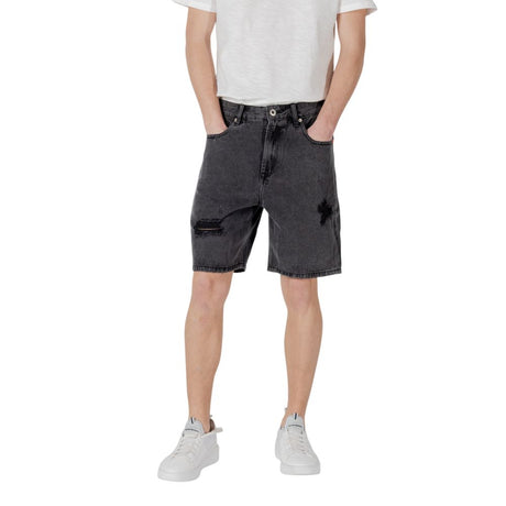 Gianni Lupo sorte bomuldsbermudashorts