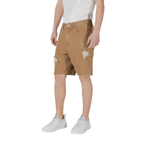 Gianni Lupo Beige Bomulds Bermudashorts