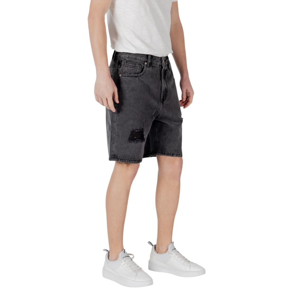 Gianni Lupo sorte bomuldsbermudashorts