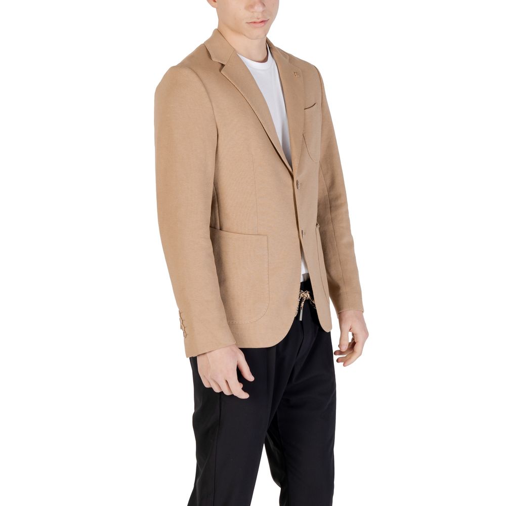 Gianni Lupo Beige bomuldsblazer