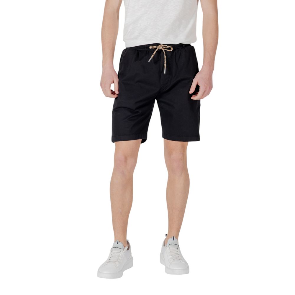 Gianni Lupo sorte bomuldsbermudashorts