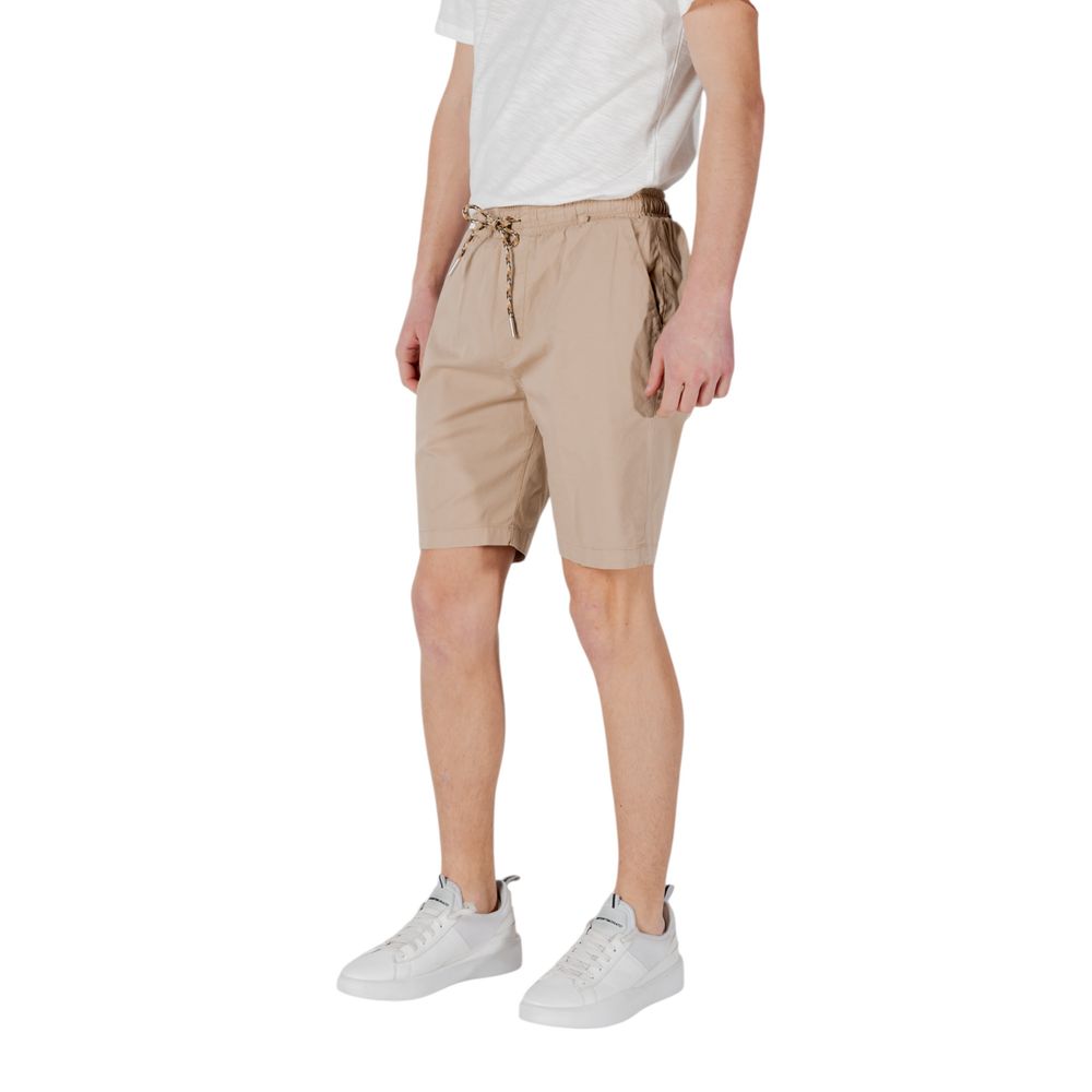 Gianni Lupo Beige Bomulds Bermudashorts