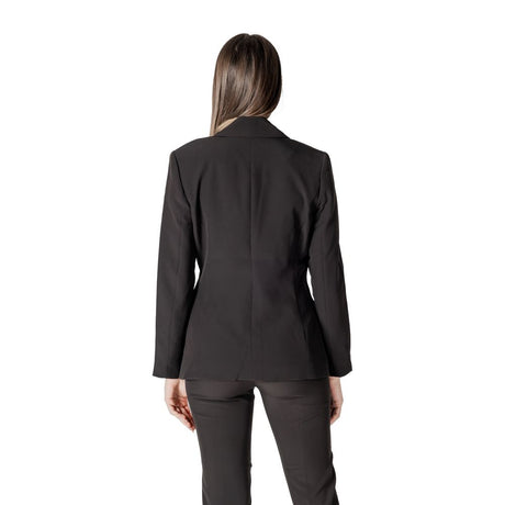 ICHI Black Polyester Blazer
