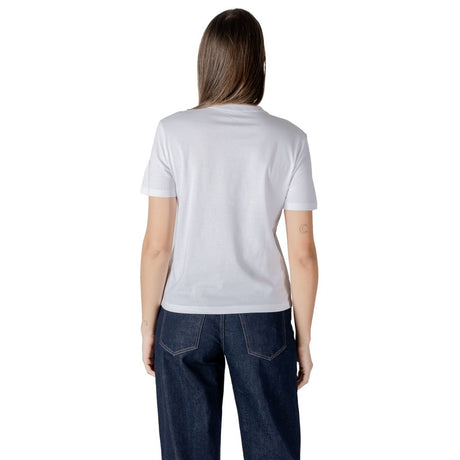 Calvin Klein Jeans Hvid Bomulds T-shirt