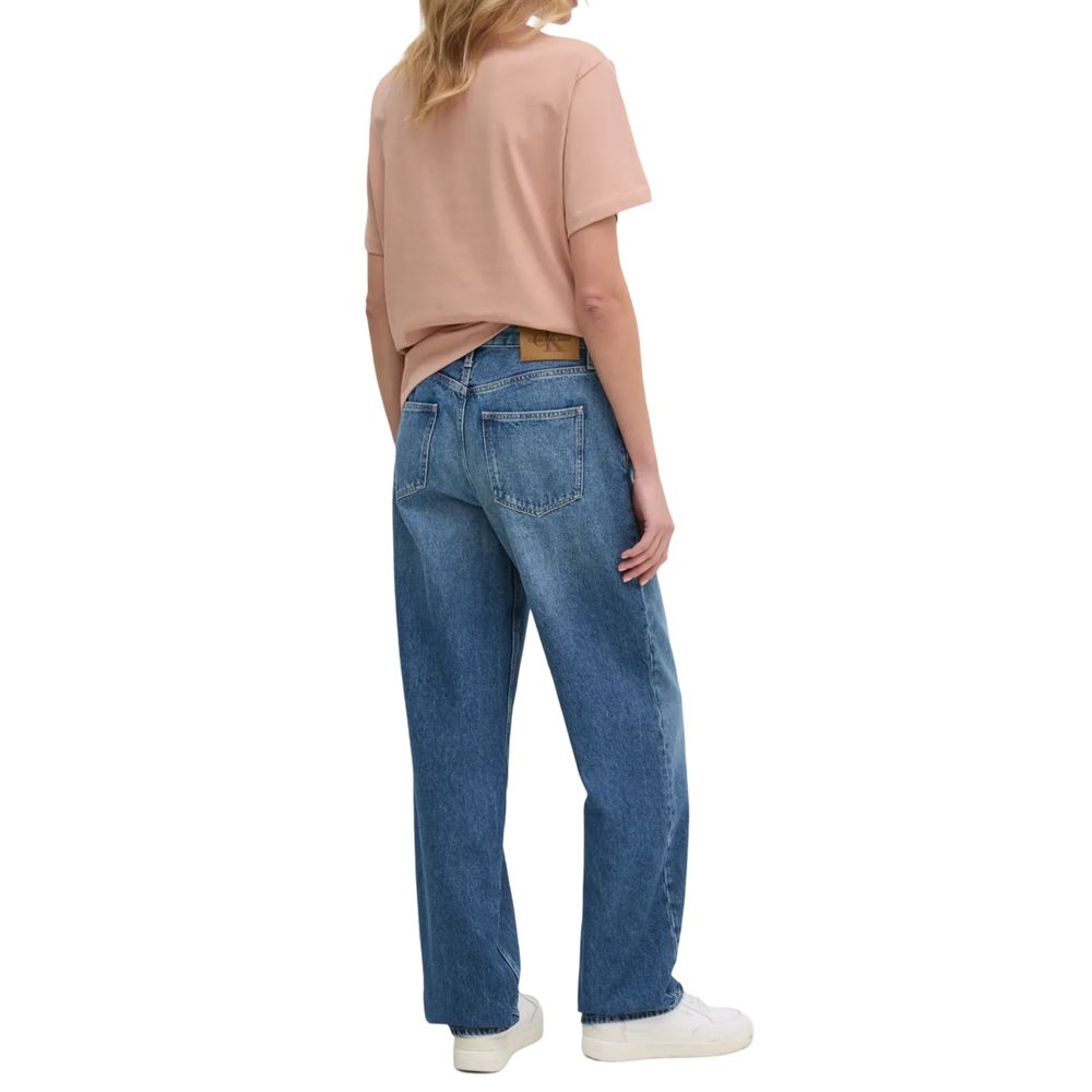 Calvin Klein Jeans Blå Bomuld Mom Jeans