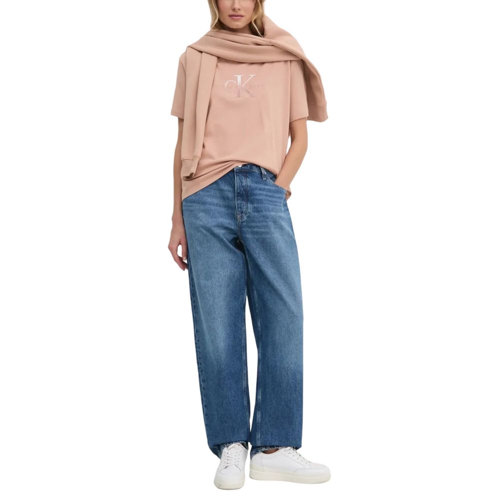 Calvin Klein Jeans Blå Bomuld Mom Jeans