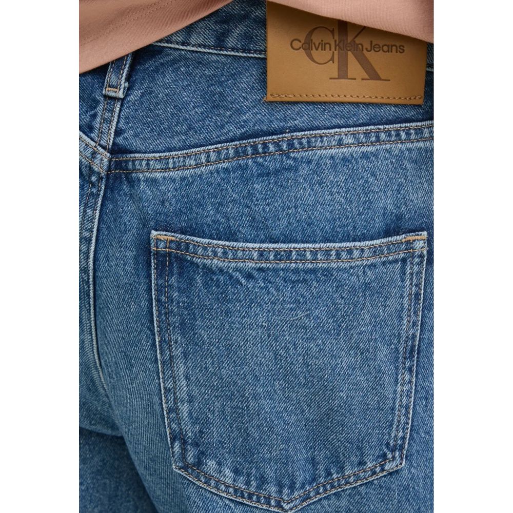 Calvin Klein Jeans Blå Bomuld Mom Jeans