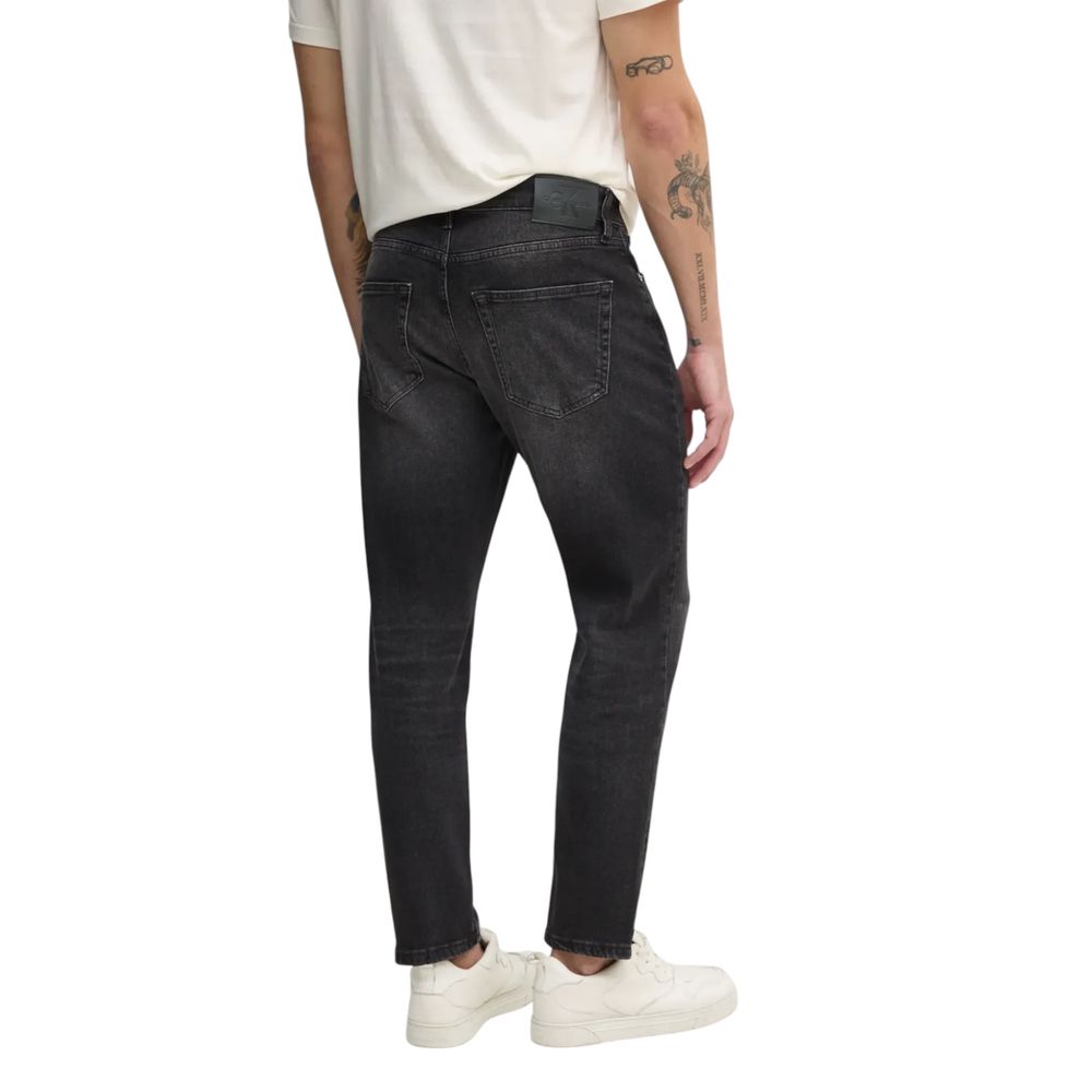 Calvin Klein Jeans Sorte Bomulds Relaxed Fit Jeans