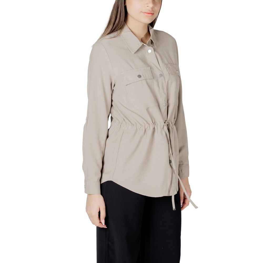 Only Beige Viscose Blouse