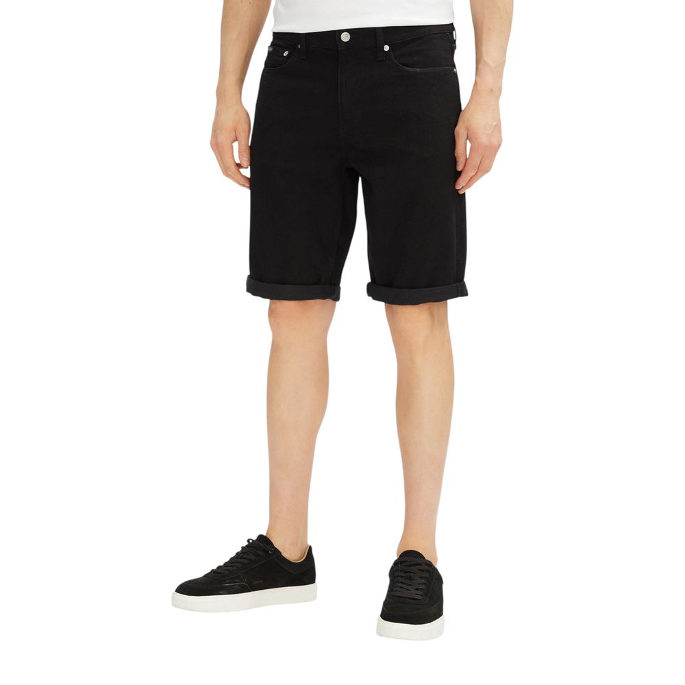 Calvin Klein Jeans Sorte Bomulds Bermudashorts