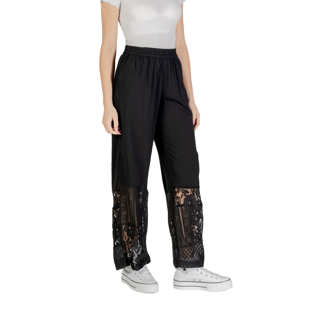 ICHI Sorte Bomuldsbukser