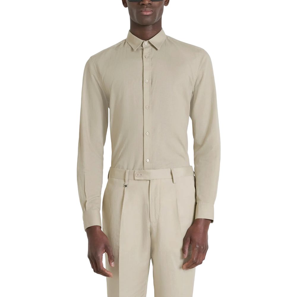 Antony Morato Beige Bomuldsskjorte