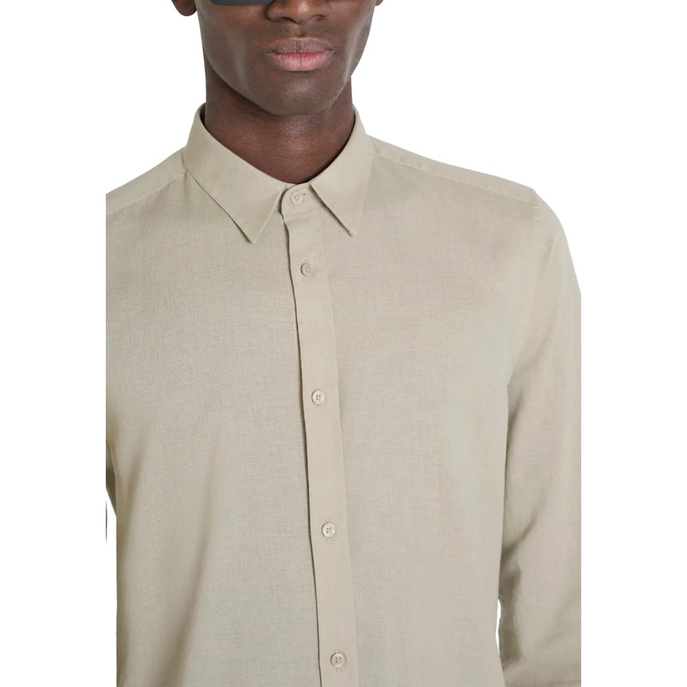 Antony Morato Beige Bomuldsskjorte