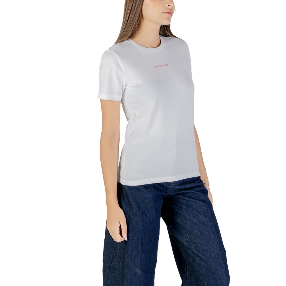 Kun orange bomulds-T-shirt