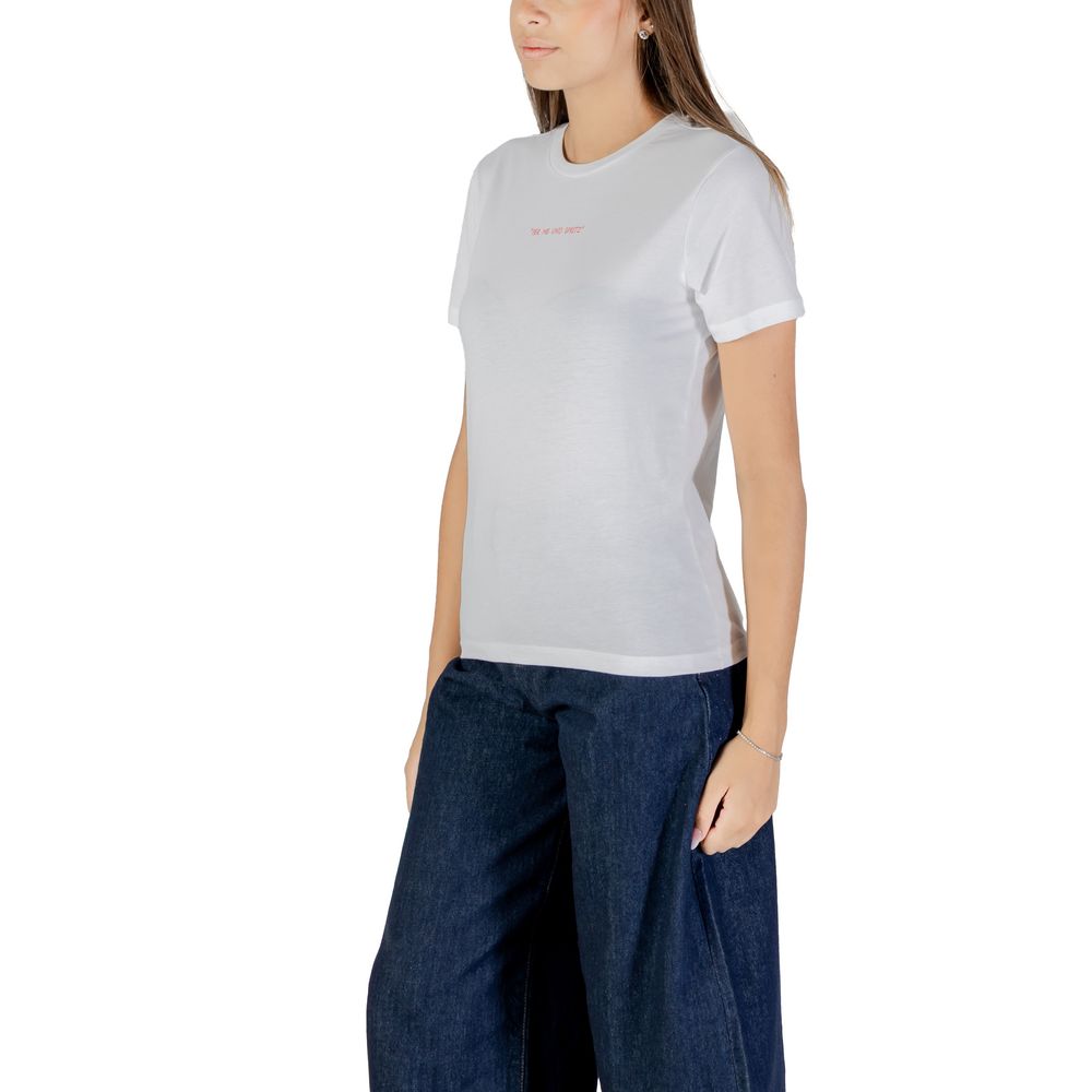 Kun orange bomulds-T-shirt