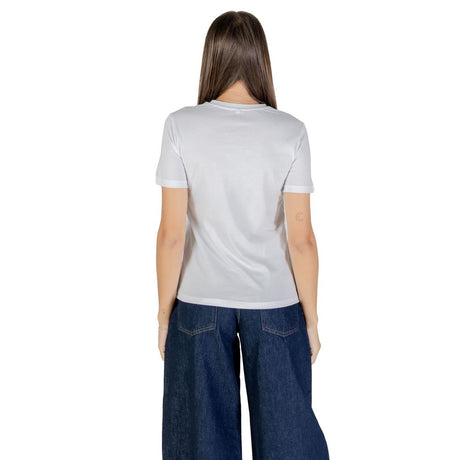 Kun hvid bomulds-T-shirt