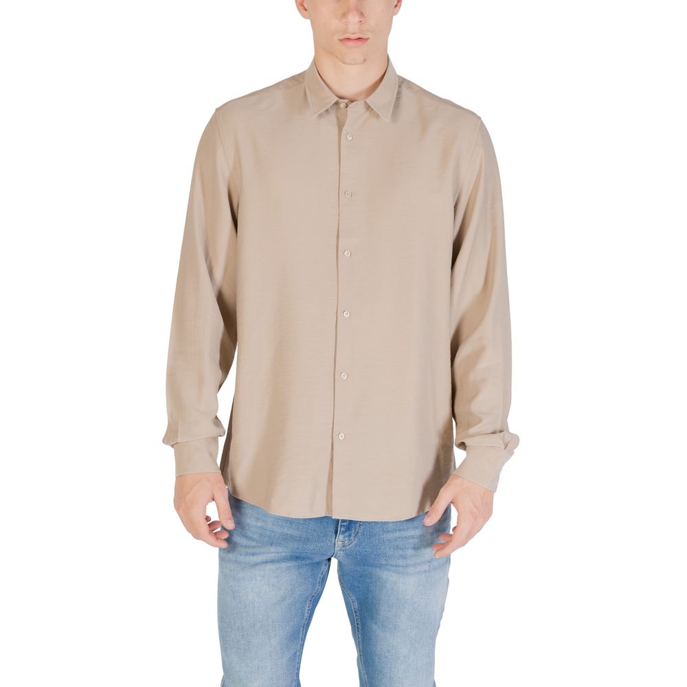 Antony Morato Beige viskoseskjorte