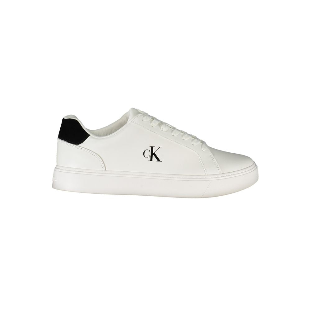 Calvin Klein Hvid Læder Sneaker til mænd