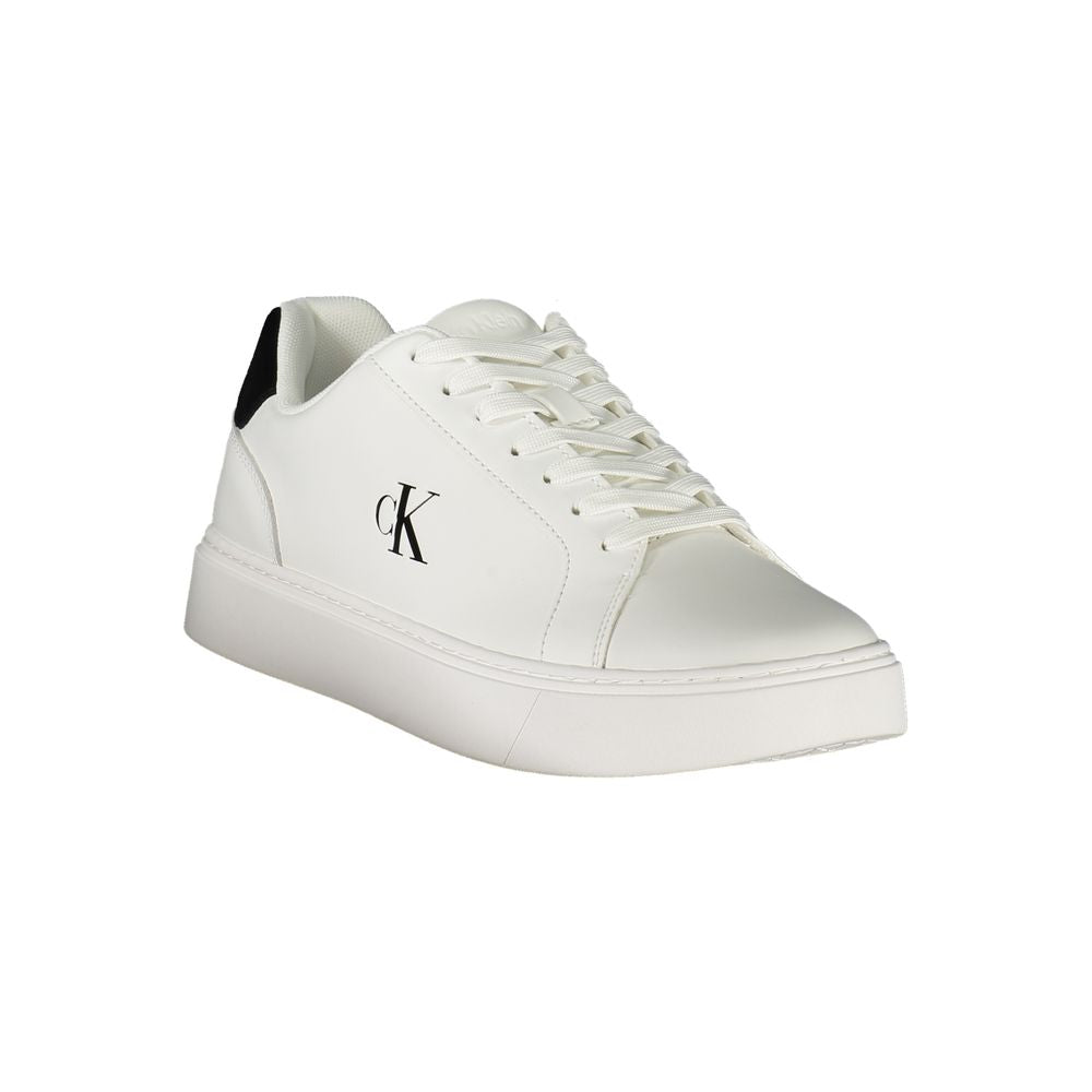 Calvin Klein Hvid Læder Sneaker til mænd