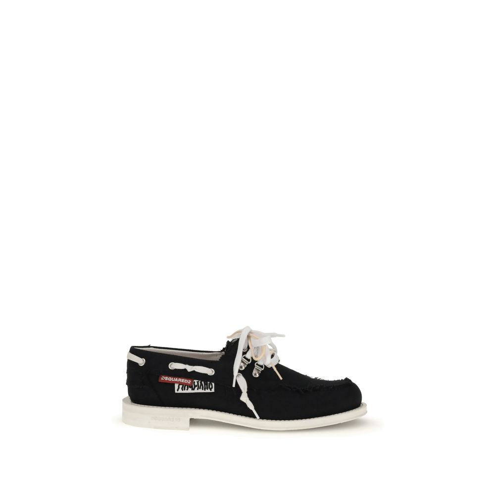 Dsquared² Sorte Bomulds Slip-On Loafers