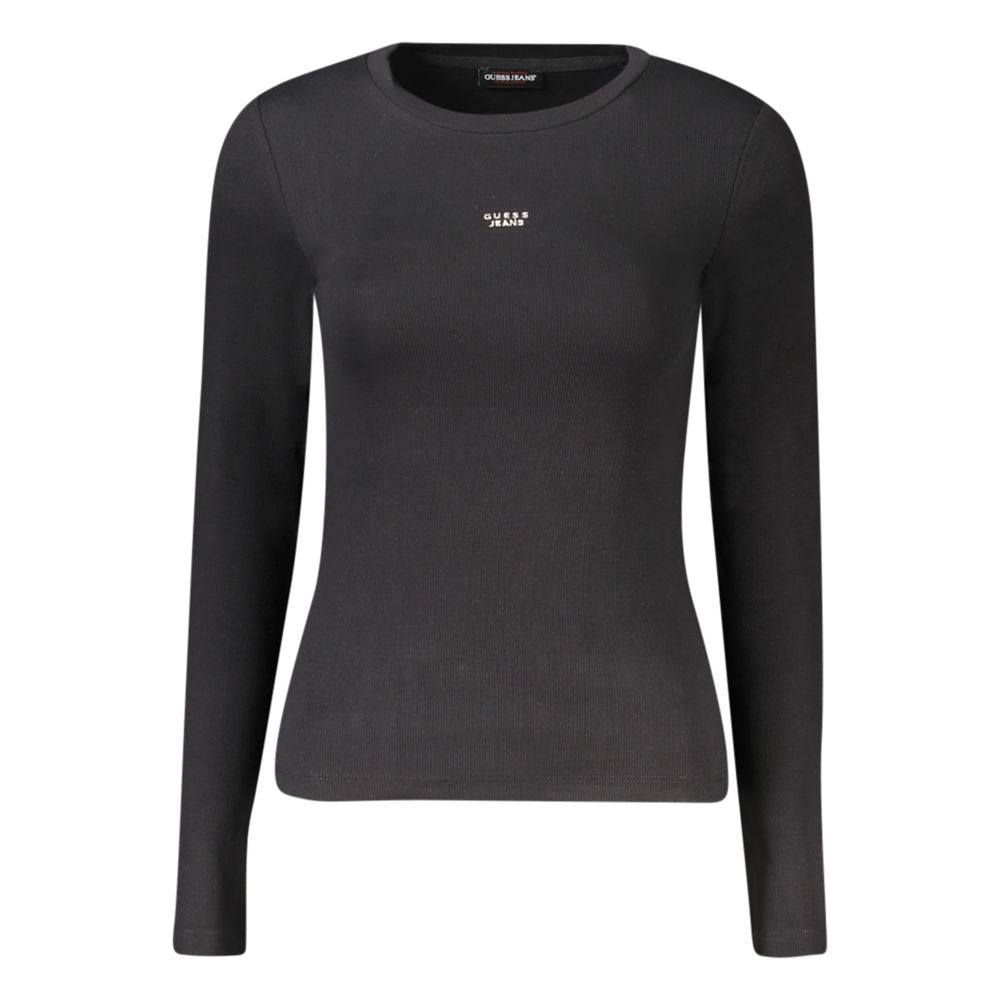 Guess Jeans Black Cotton T-Shirt