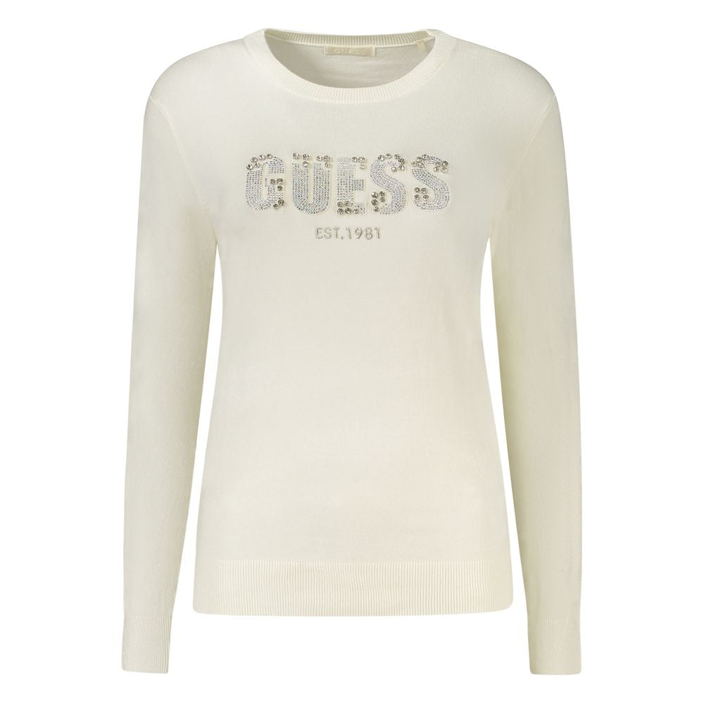 Guess Jeans Hvid Viscose Dame Sweater