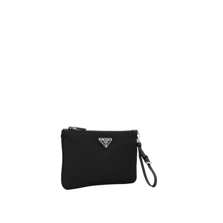 Prada Nylon Saffiano Wristlet Pouch