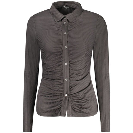 Guess Jeans Sort Polyester Skjorte