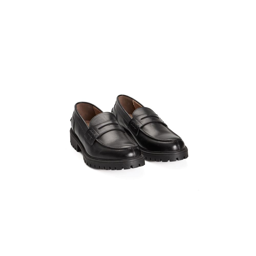 Roberto Pepe Luksus Sort Kalveskinds Herre Loafers