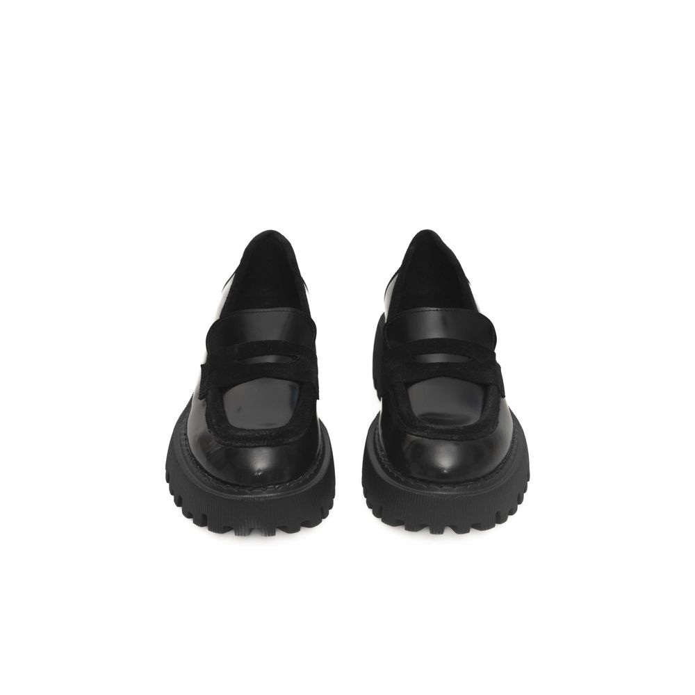 Cerruti 1881 Sorte Kalveskinds Loafers Til Kvinder