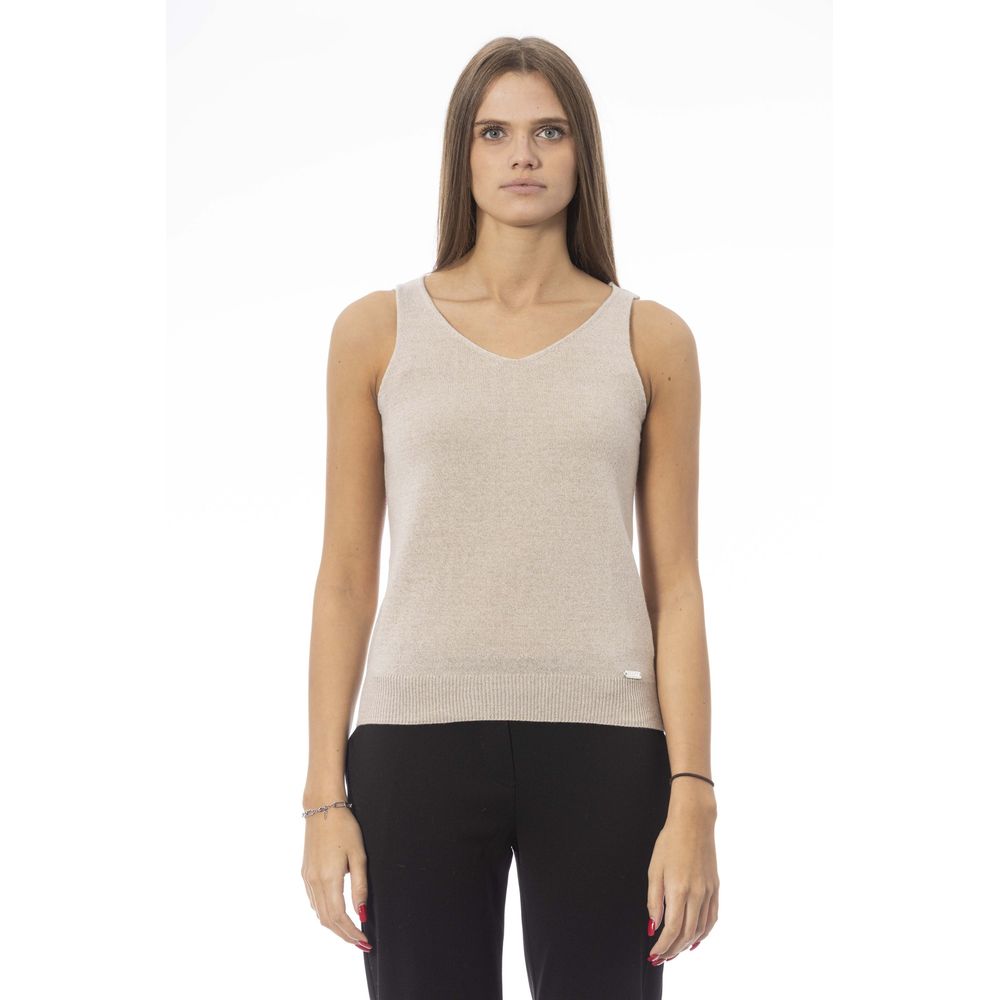 Baldinini Trend Beige Stof Tanktop