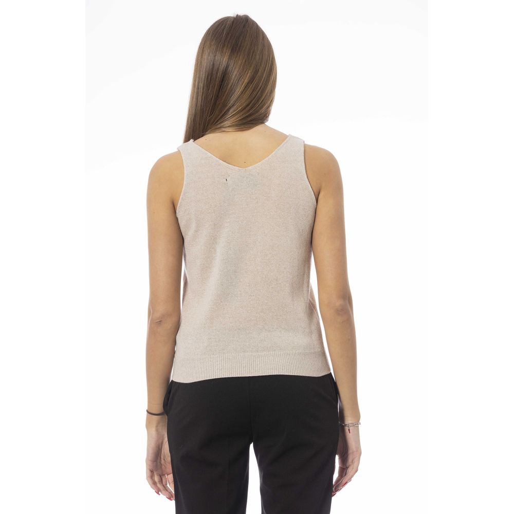 Baldinini Trend Beige Stof Tanktop