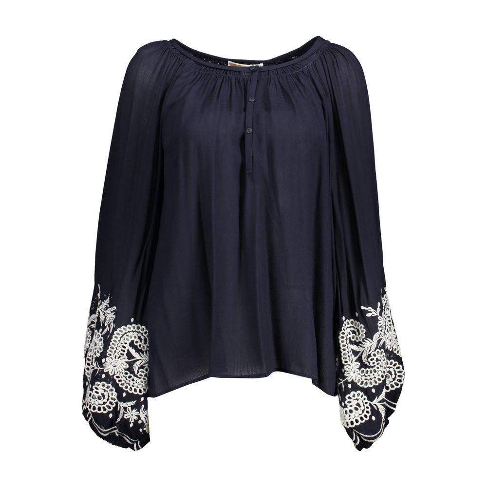 Kocca Blå Viskose Skjorte