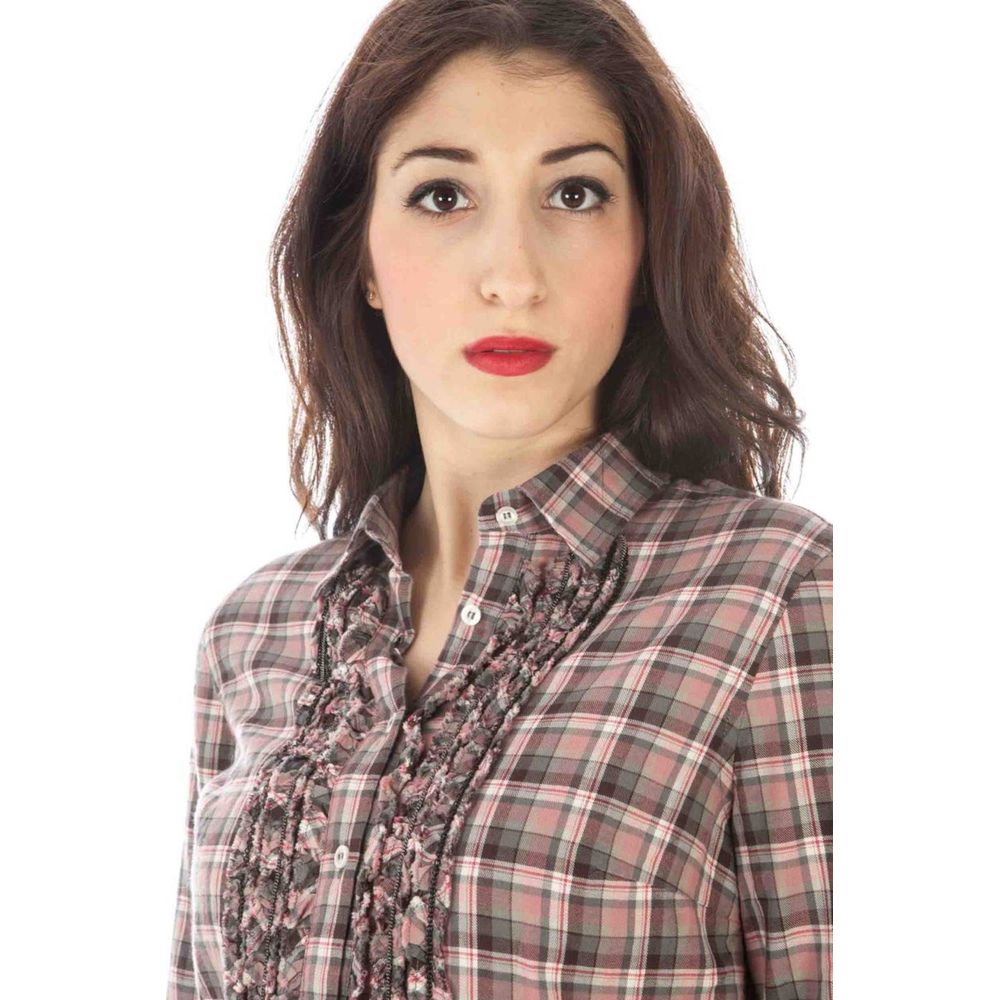 Fred Perry lyserød bomuldsskjorte