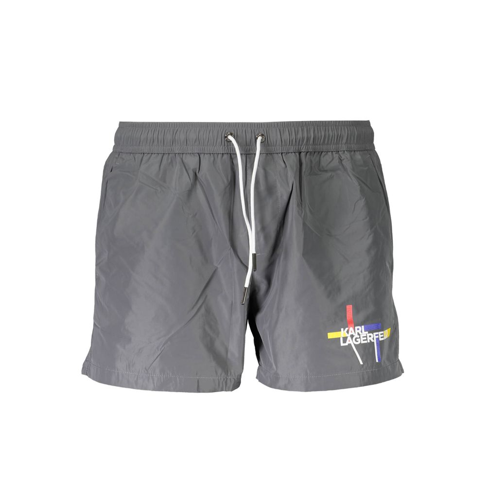 Karl Lagerfeld grå polyester badetøj